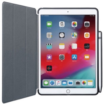 iPad Air用Apple Pencil収納ポケット付きケース ブルー サンワサプライ