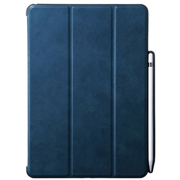 iPad Air用Apple Pencil収納ポケット付きケース ブルー サンワサプライ