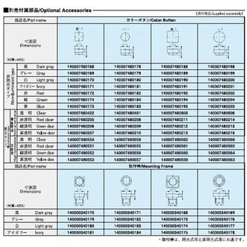 押しボタンスイッチ7.5Φボタン 白 ニデックコンポーネンツ(旧：日本電産コパル電子)