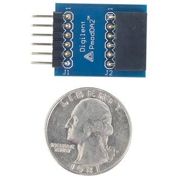 Pmod DA2 12ビットD/Aコンバータモジュール DIGILENT
