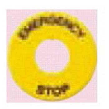 銘板 EMERGENCY STOP IDEC(和泉電気)
