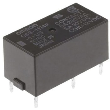 パワーリレー 5V dc DPST 基板実装タイプ omron(オムロン)