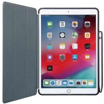 iPad Air用 Apple Pencil収納ポケット付ケース レッド サンワサプライ