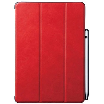 iPad Air用 Apple Pencil収納ポケット付ケース レッド サンワサプライ