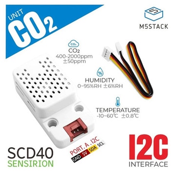 M5Stack用CO2ユニット 温湿度センサ付き M5Stack