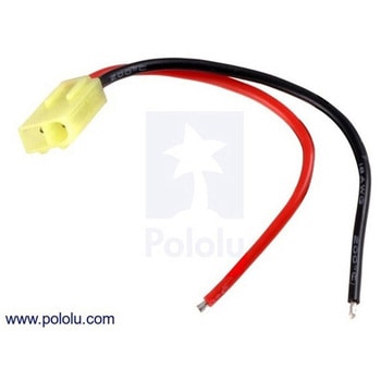 タミヤミニコネクタ オス 10cmリード線つき Pololu