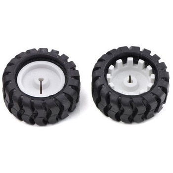 Pololu ペアホイール 42 x 19 mm、白 Pololu