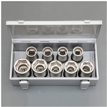 3/4"DR/9個組 ホイールナット用インパクトソケットセット エスコ