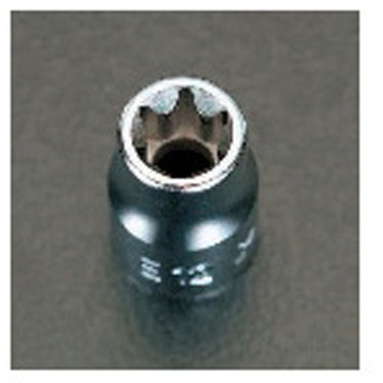3/8"DRxE6-E20[TORX]ユニバーサルソケットセット 8個組 エスコ