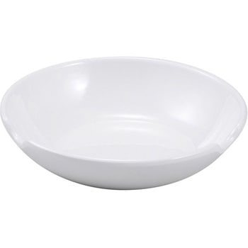 メラミン 13cm ホワイト丸皿・箸置き付 福井クラフト