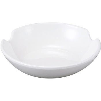 メラミン 13cm ホワイト丸皿・箸置き付 福井クラフト