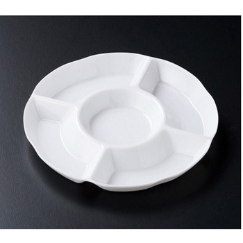 9寸 篭用丸メラミン 白プレート 福井クラフト