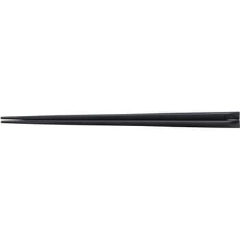 PBT22.5cm 舟型長角丸箸 黒OM - 福井クラフト