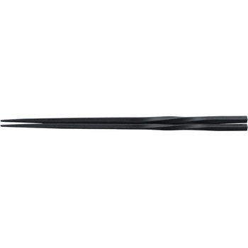PBT22.5cm ねじり箸 黒OM 福井クラフト