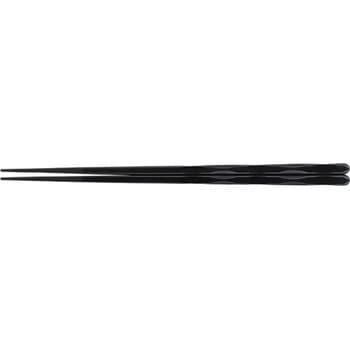 PBT22.7cm 面彫箸 黒OM 福井クラフト
