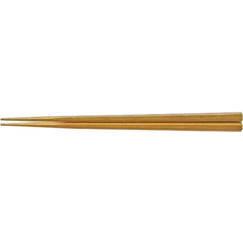 木 23cm 六角箸 木地呂消金漆 福井クラフト