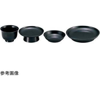 4.2寸 木皿 黒2度塗 福井クラフト