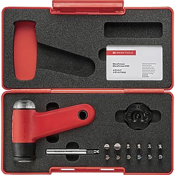 レバーグリップ C6ドライバービット付トルクドライバーセット ケース付 14点組 PB SWISS TOOLS(ピービースイスツールズ)