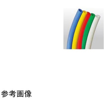 カラーチューブ 4×6 ホワイト 100m巻 ドラム - 日之出化成