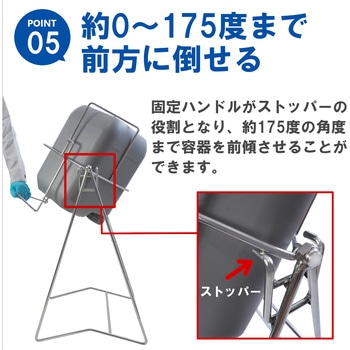 ステンレス缶スタンド SKC-13 角型ポリ缶用 エム・あい