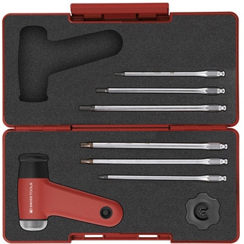 レバーグリップ 225トルクス・六角ドライバーブレード付トルクドライバーセット ケース付 7点組 PB SWISS TOOLS