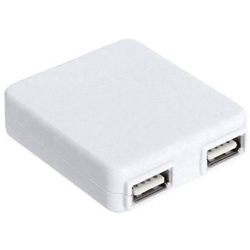 USB ACチャージャー ホワイト 2ポート1A - サンコー(電子機器)