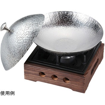 160焼杉民芸調コンロ 台付き セット 福井クラフト