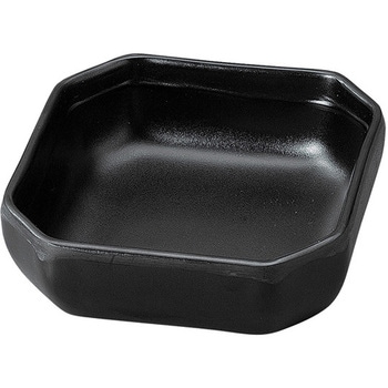 メラミン 11.3 角スミ切鉢 黒マット 福井クラフト