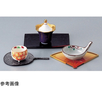陶 ナス型小鉢 赤絵 福井クラフト