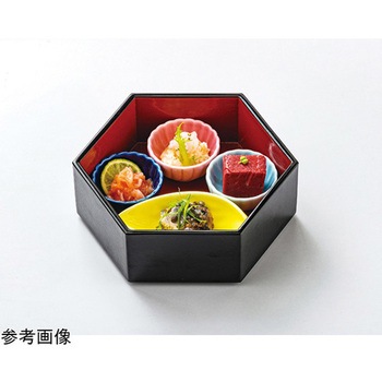 六角木目珍味 弁当黒内朱 蓋 福井クラフト