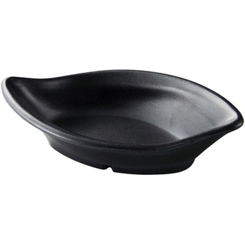 メラミン 13.2 ひねりリーフ小鉢 黒マット 福井クラフト