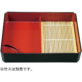 箱型隅切木目天ざる 黒内朱 親 福井クラフト