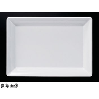 メラミン 50cm 渕付長角盛皿 ホワイト 福井クラフト