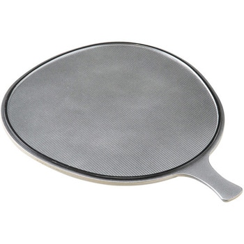 うちわ両面皿黄金金彩/銀透き - 福井クラフト