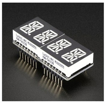 FeatherWing 0.54インチ 4桁14セグメントディスプレイ Adafruit