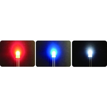 高輝度LED 赤・青・白ミックス、5mm、6個入り EK JAPAN