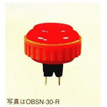 押しボタンスイッチ 30mm 赤 三和電子