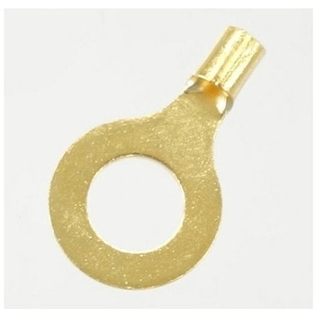 丸端子R1.25-6 24金メッキ アズワン