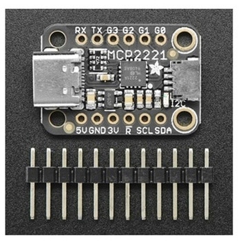 STEMMA QT/Qwiic互換 USB-GPIO/ADC/I2Cモジュ Adafruit