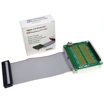 RaspberryPi400用40ピン I/Oプロテクター グレー アズワン
