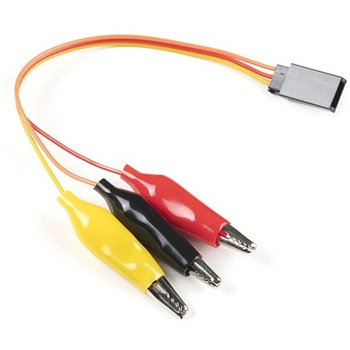 Servo to Alligator Clip Cable - Shrouded SPARKFUN