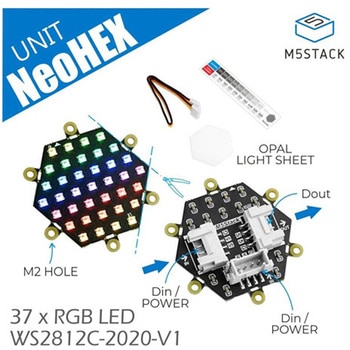 NeoHEX M5Stack用RGB LEDボード - M5Stack