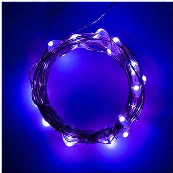 電源付LEDテープ FairyLights 紫色 2.5m SPARKFUN