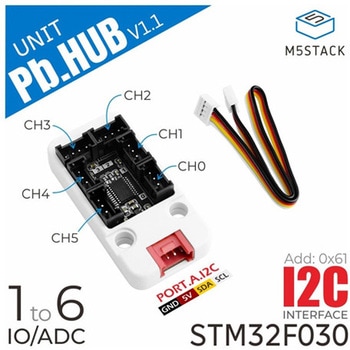 STM32F0搭載I/O拡張ユニット 1to6 M5Stack