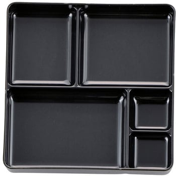 7寸 角福来弁当 野菊内黒 蓋親 - 福井クラフト