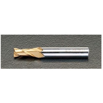 6.2x65mm エンドミル TiN coat・Co-HSS/2枚刃 エスコ