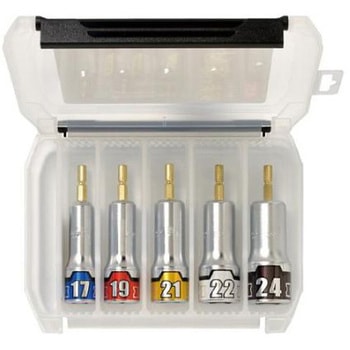 5本組/17-24mm 電ドルソケット エスコ