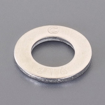 M24 平ワッシャー ステンレス製/4枚 エスコ