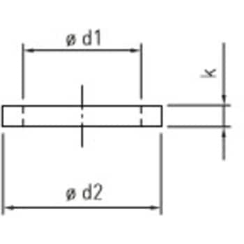 M24 平ワッシャー ステンレス製/4枚 エスコ