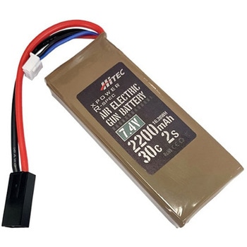 電動ガン用Li-Poバッテリー Mini-Sタイプ、7.4V、2200mAh ハイテック